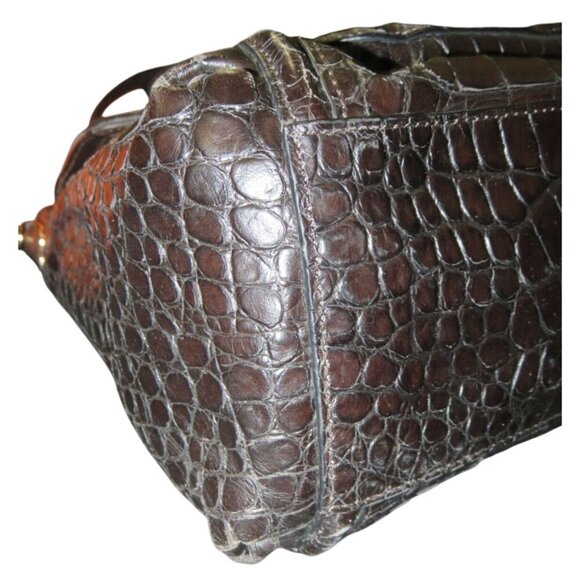 Coach Madison Croc Embossed Sadie Flap Satchel Crossbody 2013 F26335 - Picture 10 of 13